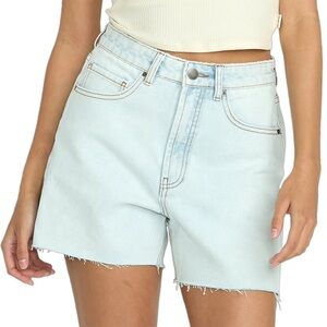 Billabong Light Wash Denim Shorts - Women's Casual High-Rise